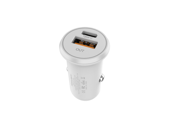 Car charger C7 PD+QC C7 white фото
